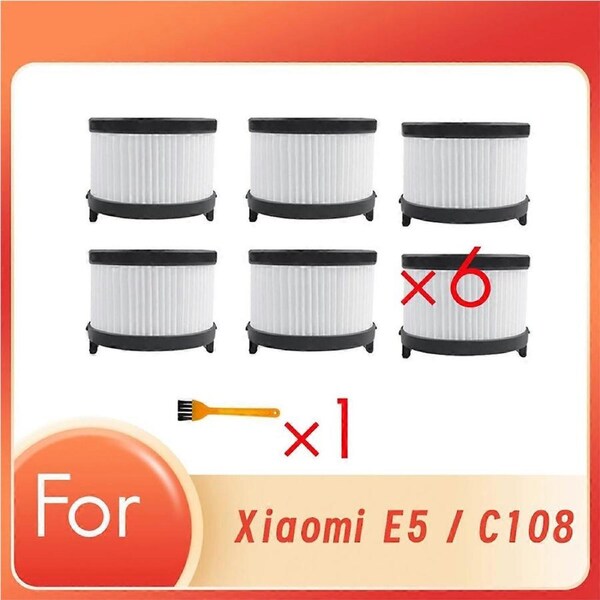 6 Pcs Rear Filter with Clean Brush for Levoit Vortexiq 40-Rf