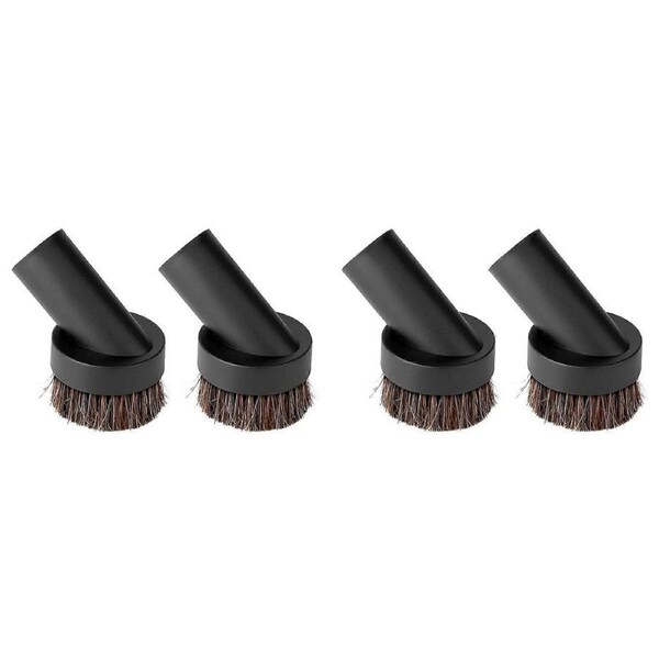 4X Bristle Vacuum Brush Round Brush Vacuum Attachment Universal Vacuum Dust Brush for Most Vacuum Cleaners Accessories