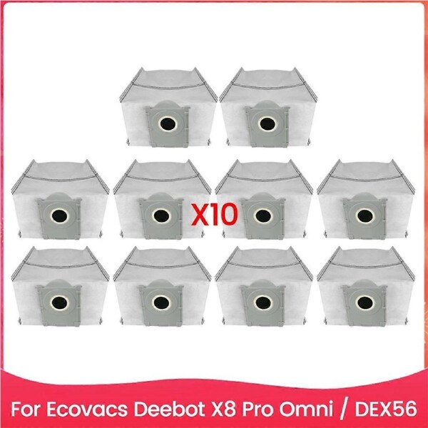 10PCS Vacuum Dust Bag Fit for X8 Pro Omni/DEX56