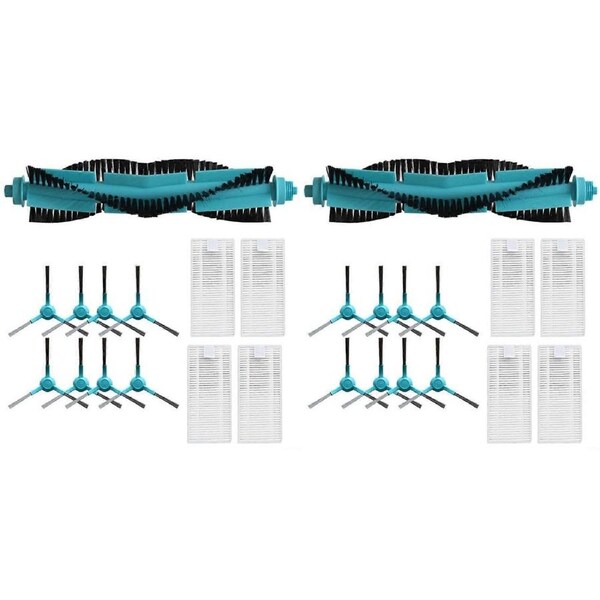 2 Set Side Brush Roller Brush Filter Replacement for Cecotec for Conga 1690, 1890, 2090, 2290 Panoramic and 2690