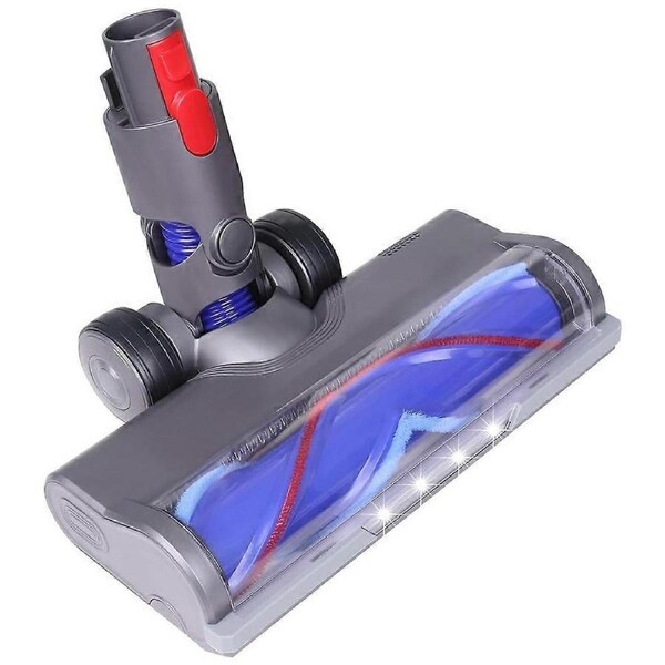 For V7 V8 V10 V11 V15 Vacuum Hard Floor Attachment with LED Light V Shape Turbo Bristle Roller Brush Cleaner Head