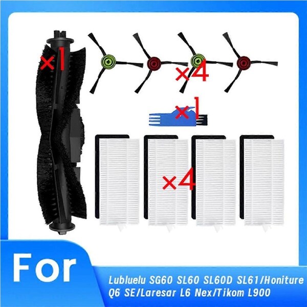 10 Pcs for Lubluelu SG60 Sweeping Robot Cleaner Parts Replacement