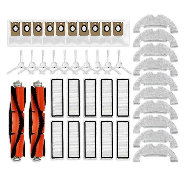 For D10 Plus RLS3D Main Brush Side Brush Filter Mop Pad