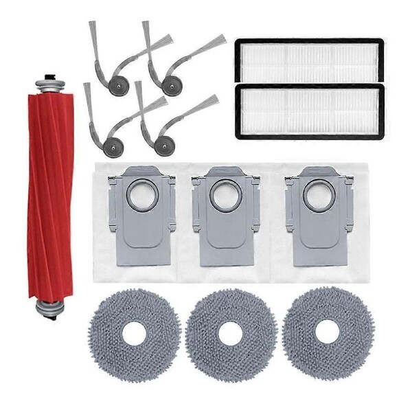 13PCS for Roborock QV 35A/QR 798 Vacuum Cleaner Accessories Main Brush Dust Bag Side Brush HEPA Filter Mop Cloth
