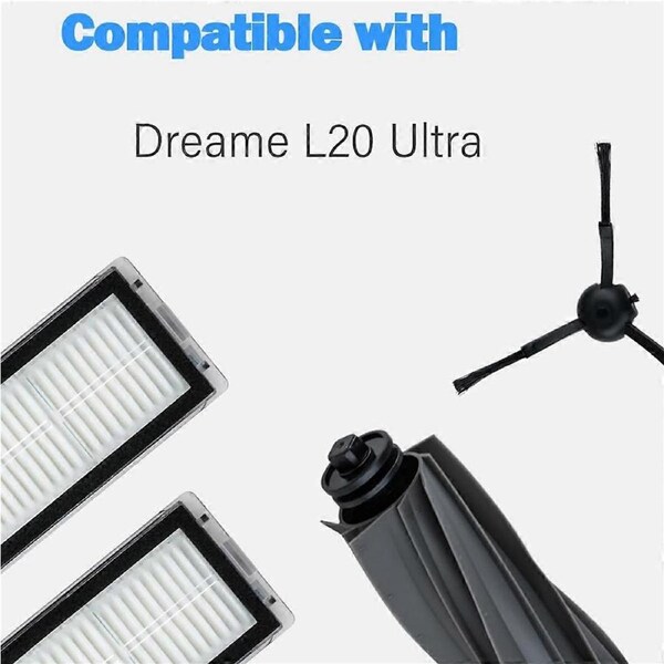 For L20 Ultra / L30 Ultra/ X20 Pro Main Side Brush HEPA Filter