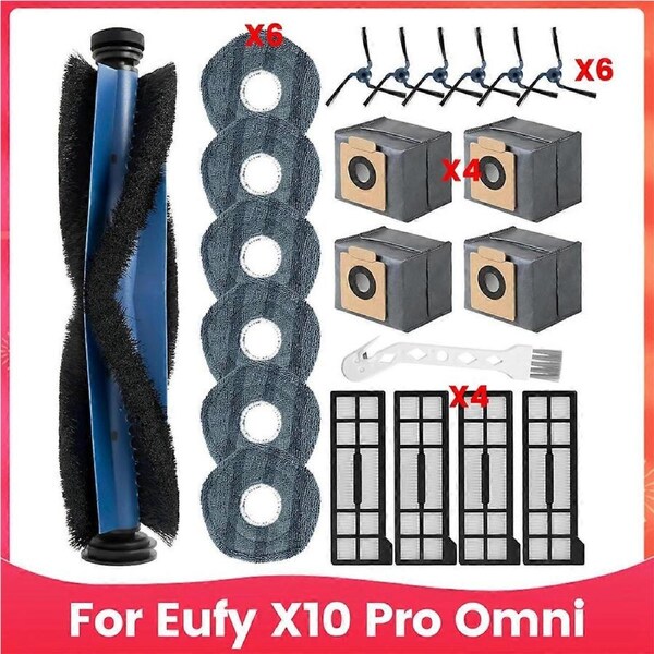 For Eufy X10 Pro Omni Vacuum Cleaner Main Side Brush Hepa Filters