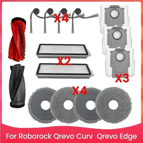 For Roborock Qrevo Curv,Qrevo Edge Robot Vacuum Accessories Main Side