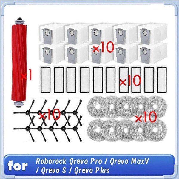 For Qrevo Pro Robot Vacuum Roller Side Brush HEPA Filter