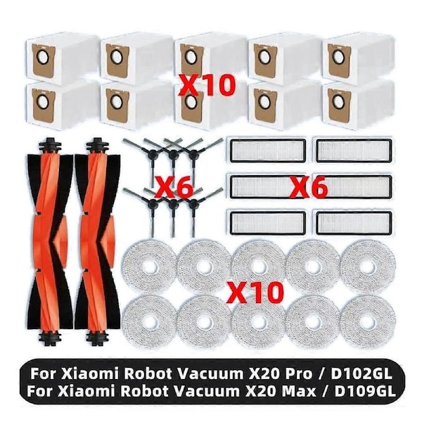 Compatible for Robot Vacuum X20 Pro / X20 Max Spare Parts