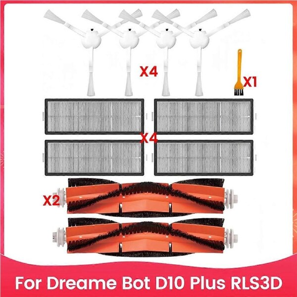 Accessories Kit for Dreame Robot Vacuum Main Brush Spare Parts
