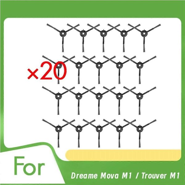 20 Pcs Side Brush for Dreame Mova M1 / Trouver M1 Robot