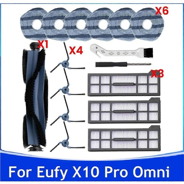 16PCS Robot Vacuum Main Side Brush Mop Cloth Pads Hepa Filters