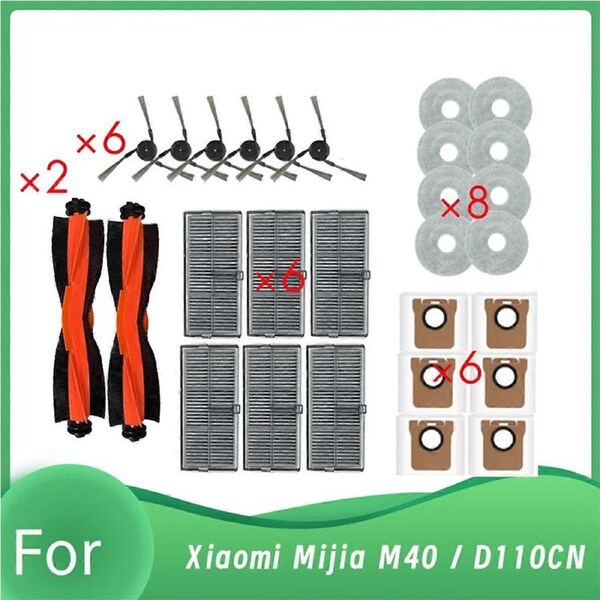 For Robot Vacuum Roller Side Brush HEPA Filter Dust Bag