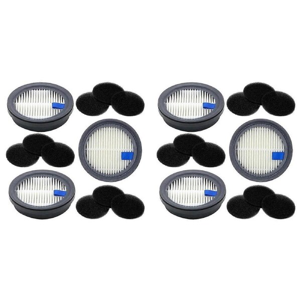 6Pack HEPA Filters and 9Pack Sponge Filters Replacement for Afoddon A200Pro/A200,for NEQUARE S12, S25, S26, S25Pro