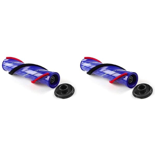 2X Anti-Tangling Brushbar with End Cap for V11 V10 V8 V7 V12 Slim, SV10 SV11 SV12 SV14 SV30, Part No. 972500-01