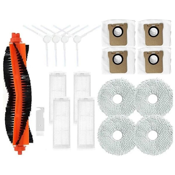 For M30 Pro Main Side Brush Filter Mop Cloth Pads Dust Bag