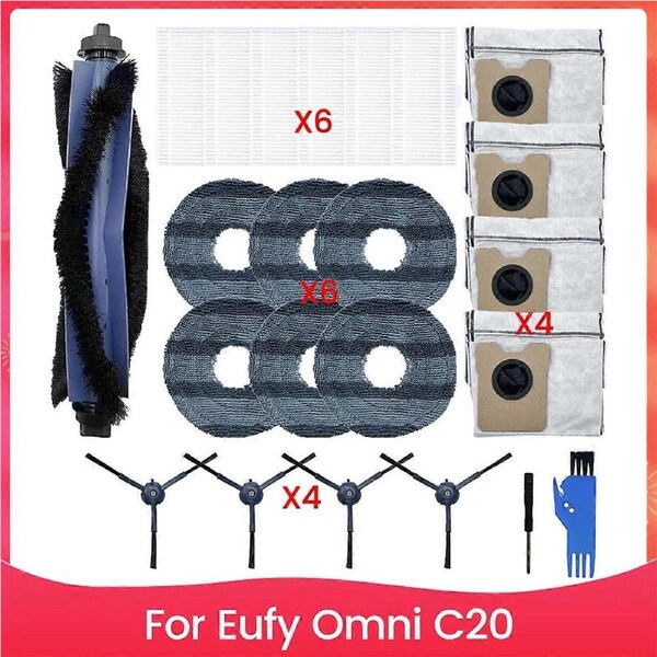 23PCS for Eufy Omni C20 Vacuum Cleaner Replacement Parts