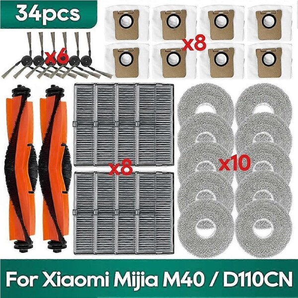 For Xiaomi Mijia M40 Accessories Main Brush Replacement Parts