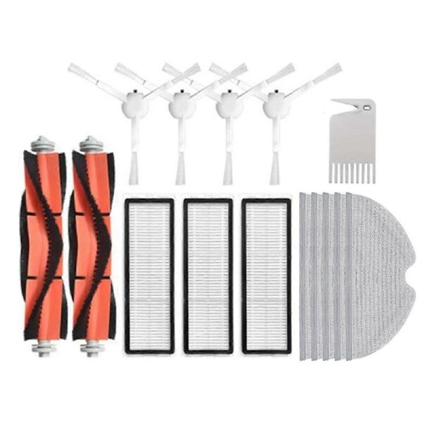 Side Brush + Hepa Filter + Mopping Cloth