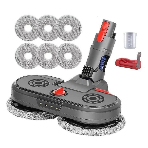 Electric Floor Mop Head for V7 V8 V10 V11 Vacuum Cleaner Parts Wet and Dry Spray Brush Head with Switch Lock