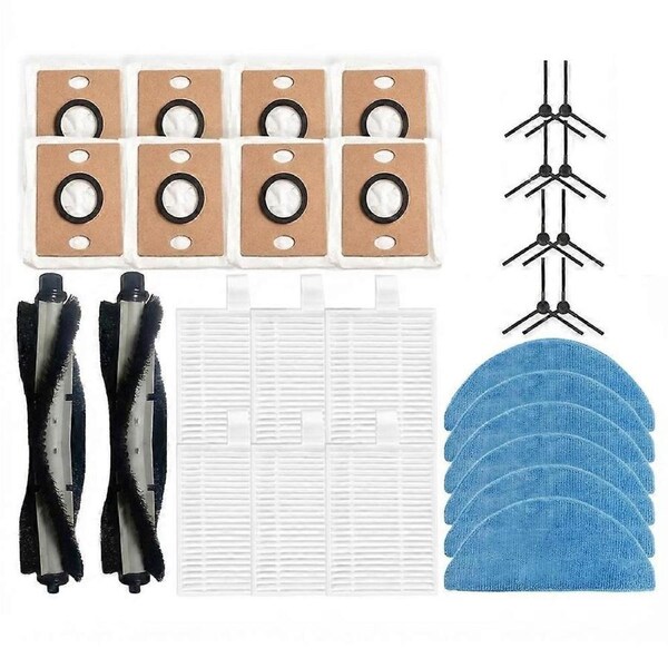 30PCS for ILife A30 Pro Vacuum Cleaner Replacement Parts Vacuum Main Side Brushes Filter Mop Cloth Dust Bag