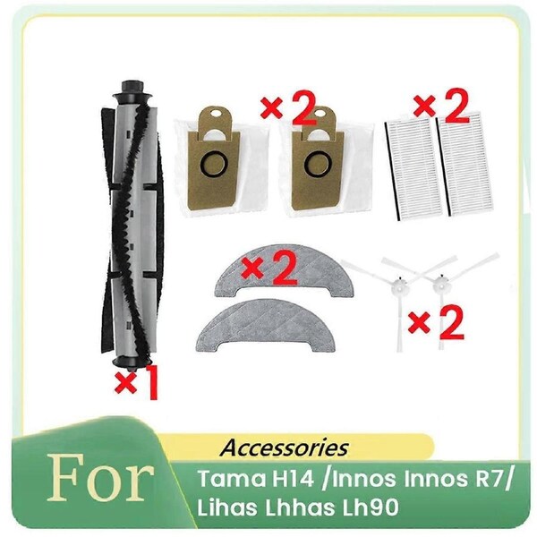 9 Pcs for Tama H14 Sweeping Robot Accessories Cleaner Parts