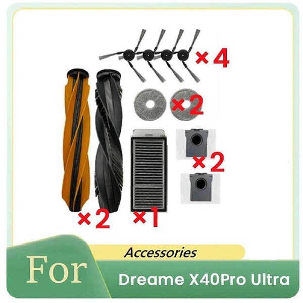 11 Pcs for Dreame X40 Pro Ultra Vacuum Cleaner Accessories Kit