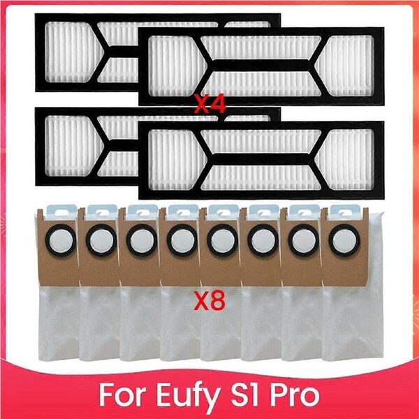 Replacement Filter Dust Bags For Eufy S1 Pro HEPA Filter & Dust Bags