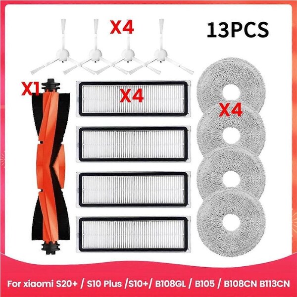 For Xiaomi Robot Vacuum S20+ Main Side Brush Hepa Filter Parts