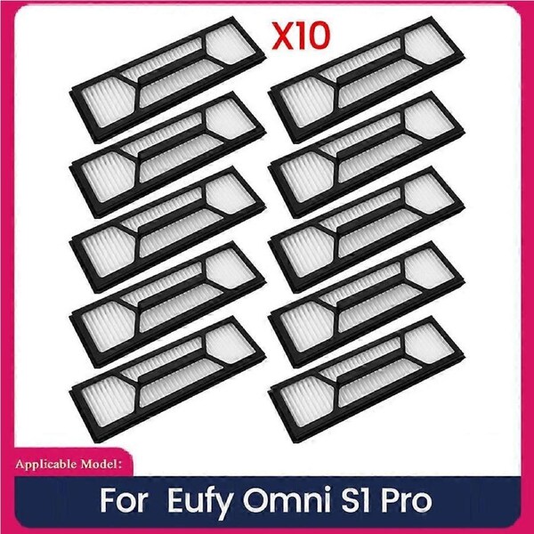 10pcs Hepa Filter for Eufy Omni S1 Pro Robot Vacuum Cleaner Parts