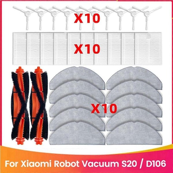 32PCS for Xiaomi Robot Vacuum S20 / D106 Sweep Replacement Parts