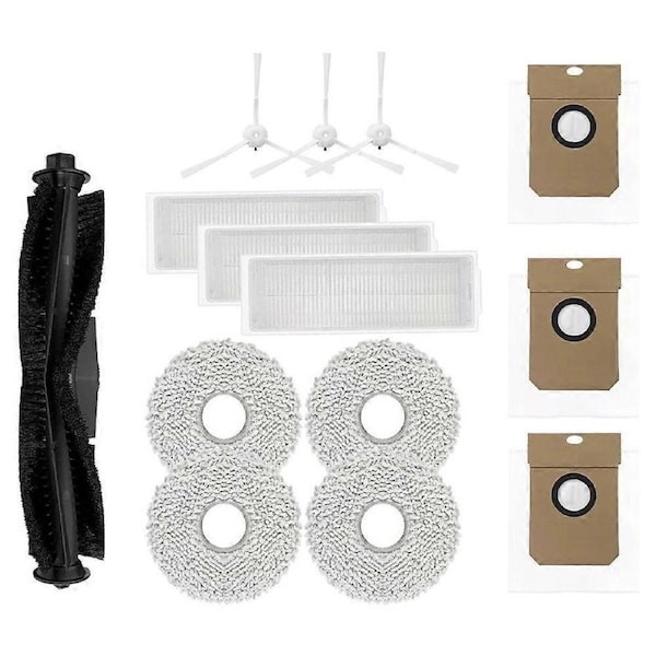 For Miwhole M9 Pro Max Main Side Brush Hepa Filter Mop Rag Dust Bag