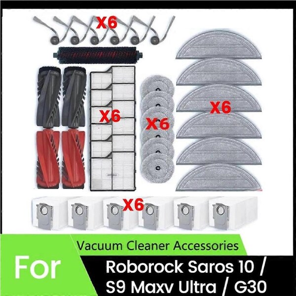 35Pcs for Saros 10/G30 / S9 Maxv Ultra Vacuum Cleaner Parts