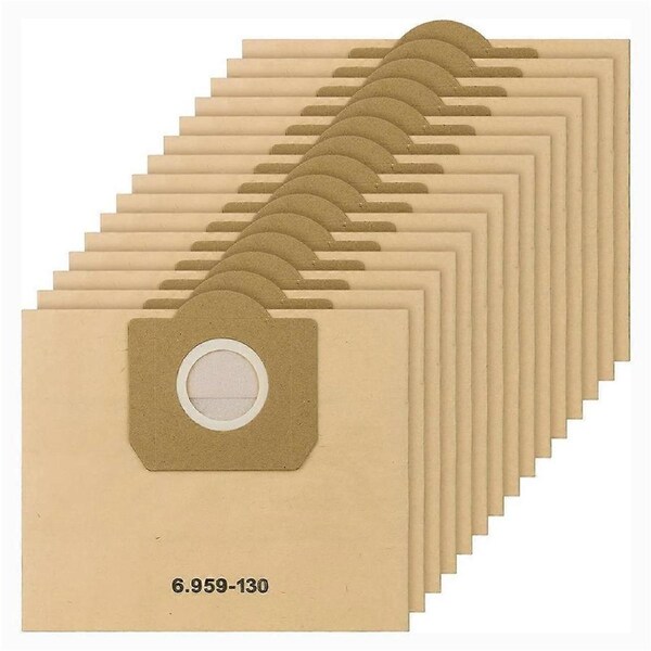 15 Pcs Vacuum Cleaner Bags for 6.959-130.0, Paper Filter Bags