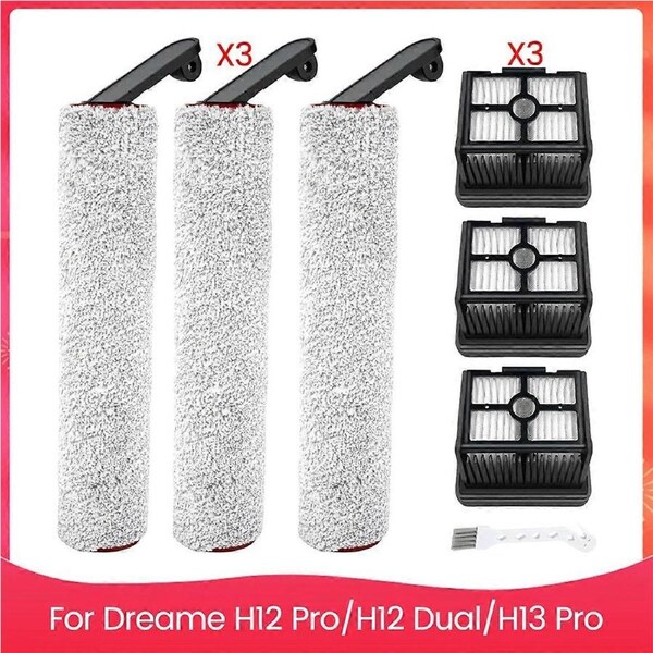 HEPA Filters & Brush Rollers for Wet Dry Vacuum Cleaner