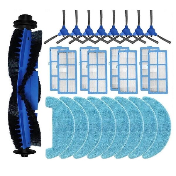 For Home Aqua Roller Brush Hepa Filter Mop Cloths Rag,25PCS