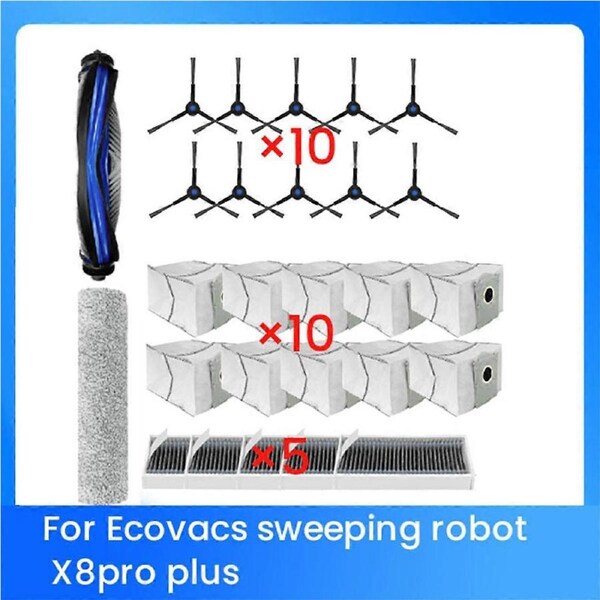 27Pcs for Ecovacs Deebot X8pro Plus Sweeper Accessories