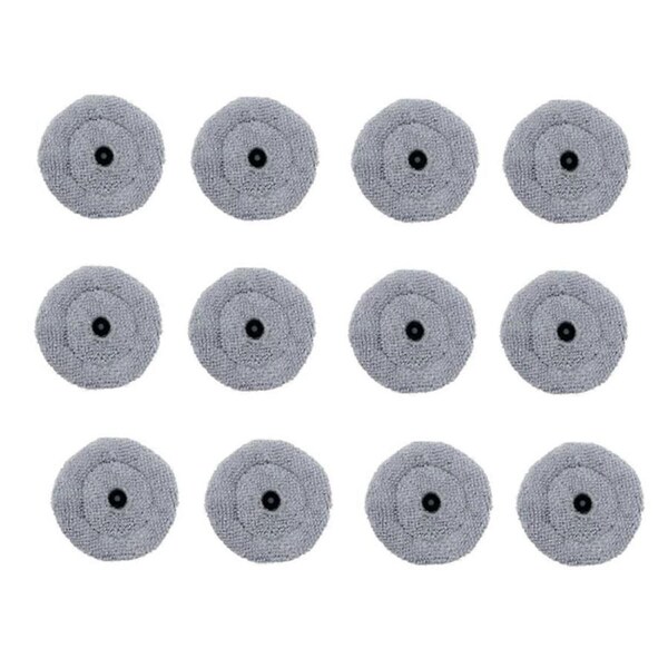 12PC Round Mop Cloths For S8 MaxV Ultra Robot Vacuum Cleaner