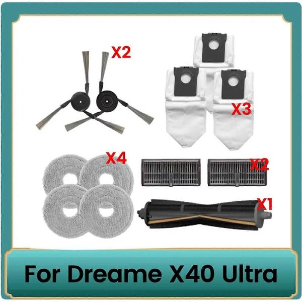 12PCS for Dreame X40 Ultra Vacuum Cleaner Parts
