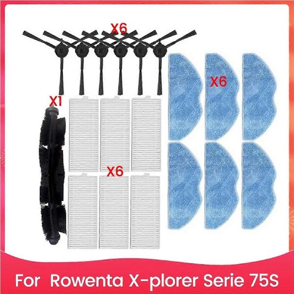 Filter and Brush Kit for Rowenta X Plorer Serie 75S Vacuum Cleaner