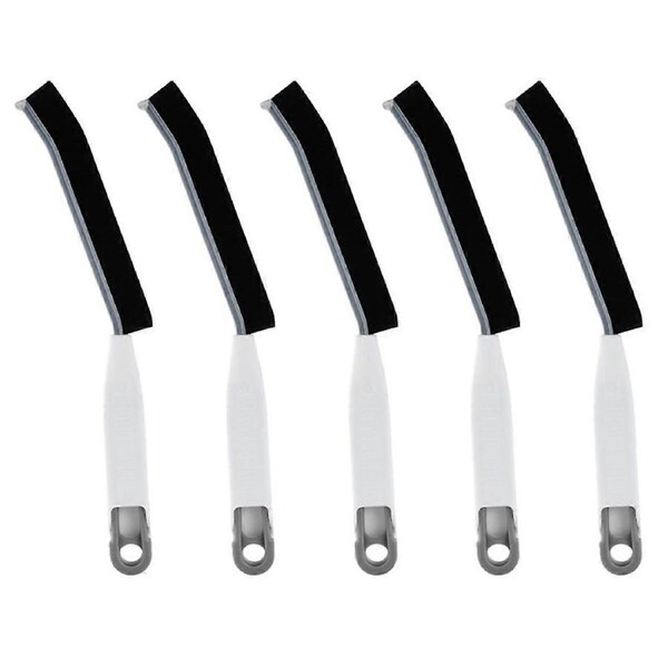 Multifunctional long crevice brush,hard bristle cleaning brush, black