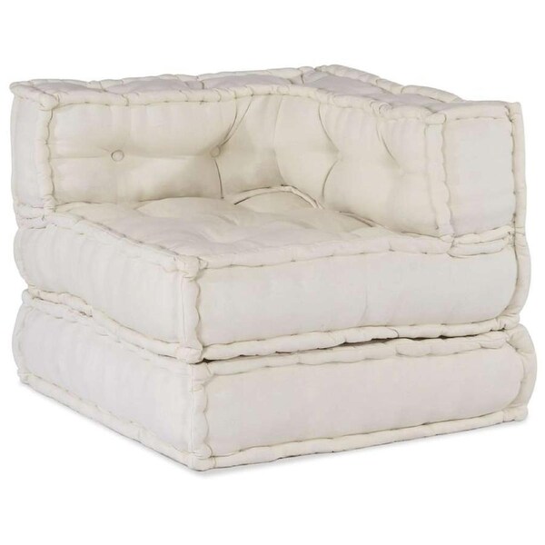 Modular Sofa Unit Cream 70x70x54 Fabric vidaXL