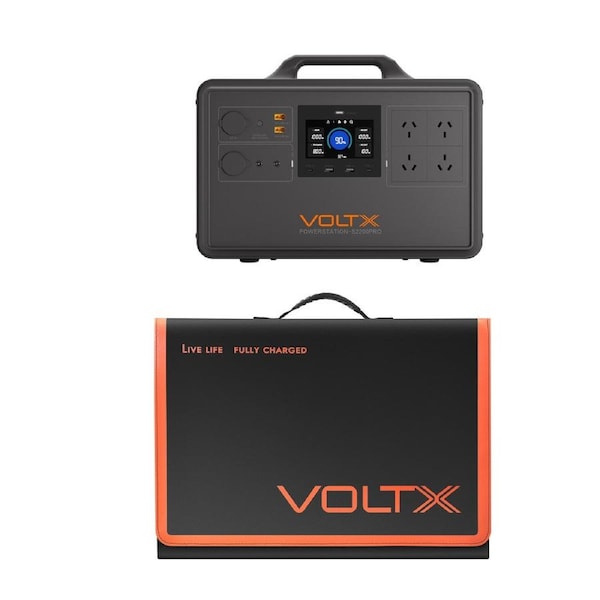 VoltX 2400W 2240Wh Power Station + 200W Foldable Solar Panel