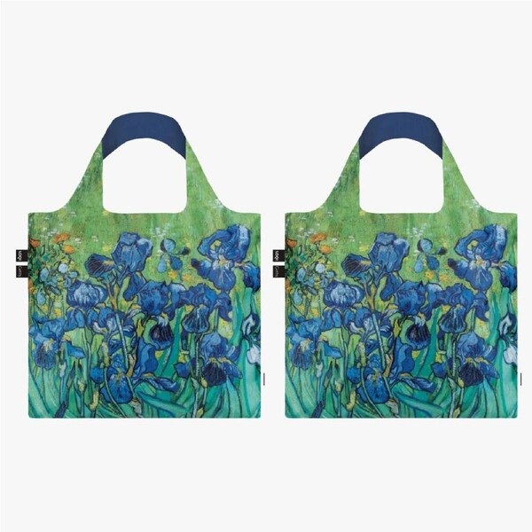 LOQI Museum Collection Vincent Van Gogh Irises Bag - Set of 2