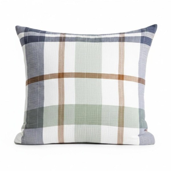 Renee Taylor Yarn Dyed Cotton Olivia European Pillowcase Multi 65x65cm