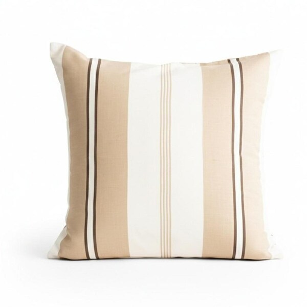 Renee Taylor Textured Cotton Slub Reversible European Pillowcase Stephine Stripe
