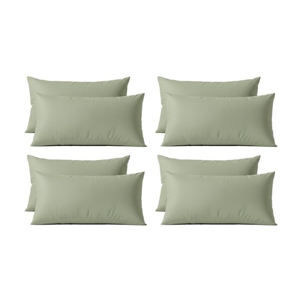 4x 2pc Renee Taylor 400TC Egyptian Cotton King Pillowcase Pair Green 50x90cm