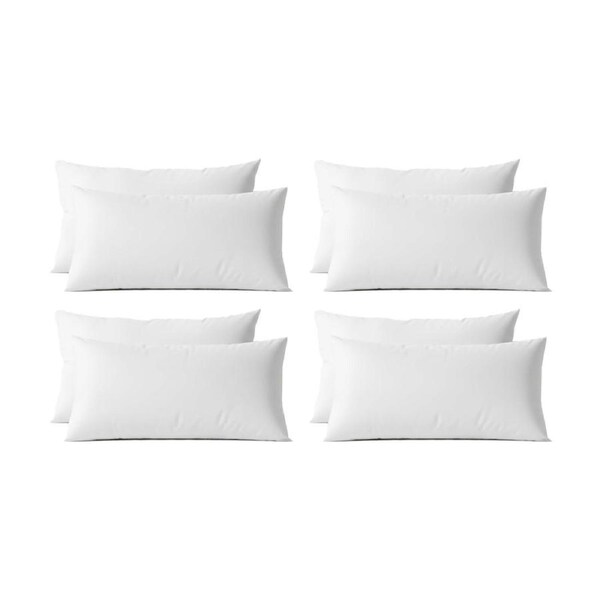 4x 2pc Renee Taylor 400TC Egyptian Cotton King Pillowcase Pair White 50x90cm