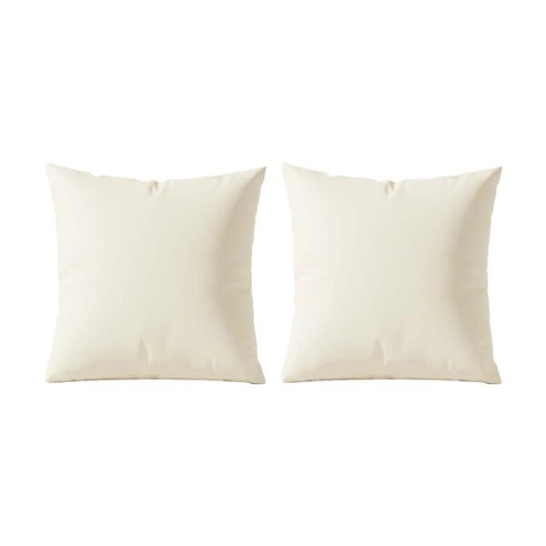 2PK Renee Taylor 400TC Egyptian Cotton European Pillowcase Vanilla 65x65cm