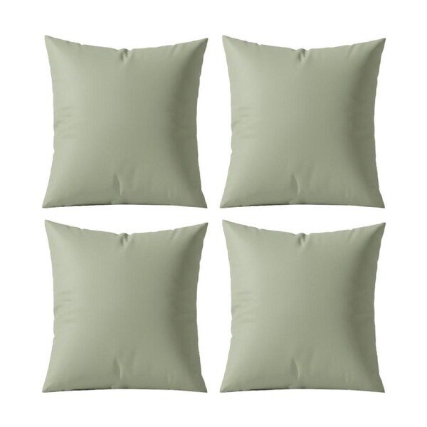 4PK Renee Taylor 400TC Egyptian Cotton European Pillowcase Green 65x65cm